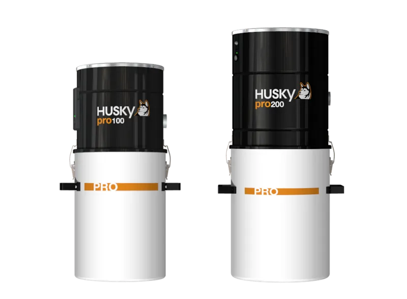 Centrales d'aspiration Husky de la famille eau et poussières